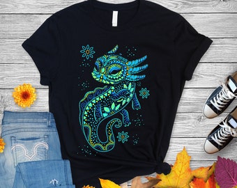 Axolotl Ajolote Huichol Azteca - Mexiko - Unisex T-Shirt