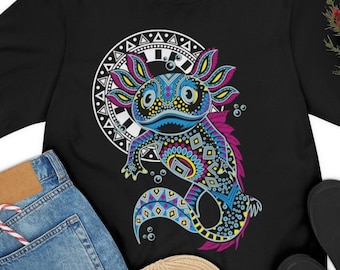 Axolotl - Mexikanische Kunst - Bella Canvas T-Shirt