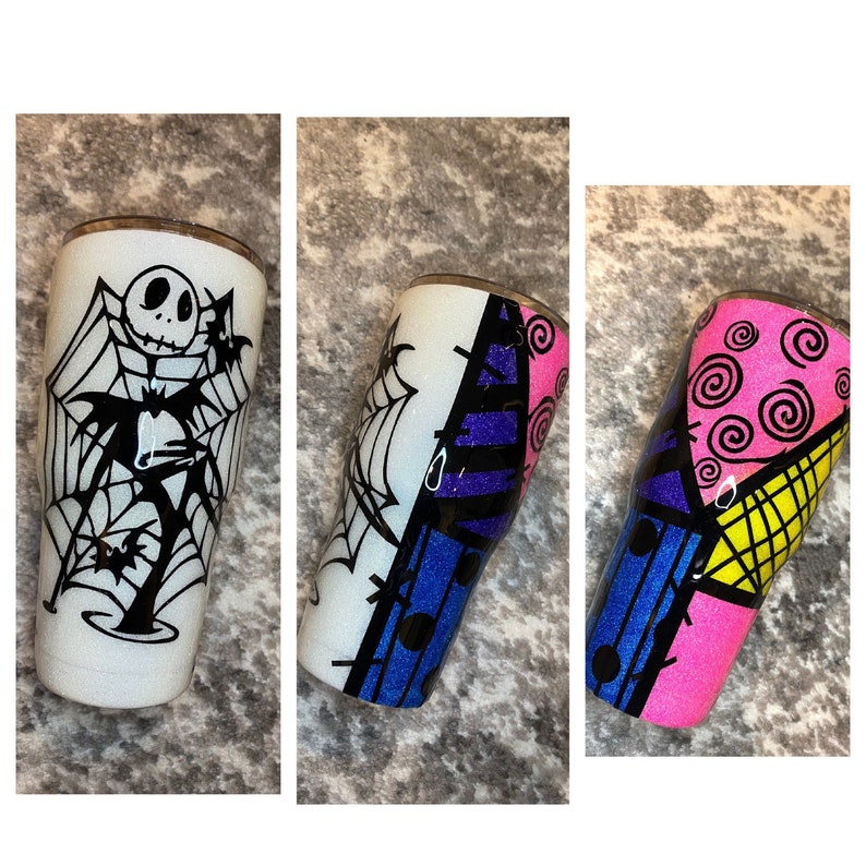 The Nightmare Before Christmas Tumbler Etsy