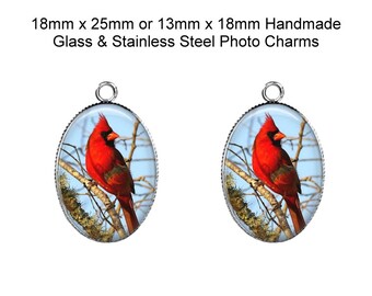 red cardinal pandora charm