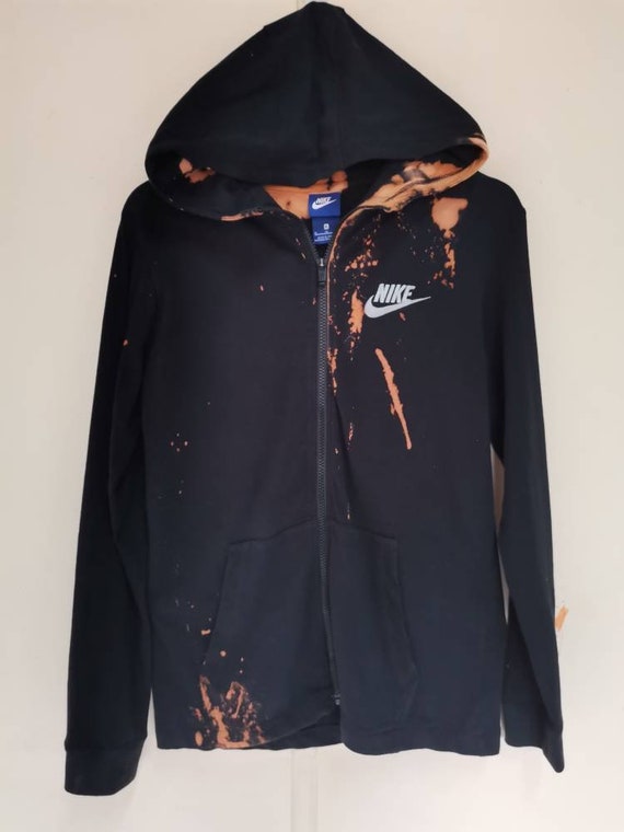 NIKE Hoodie Sweatshirt x Faded straight