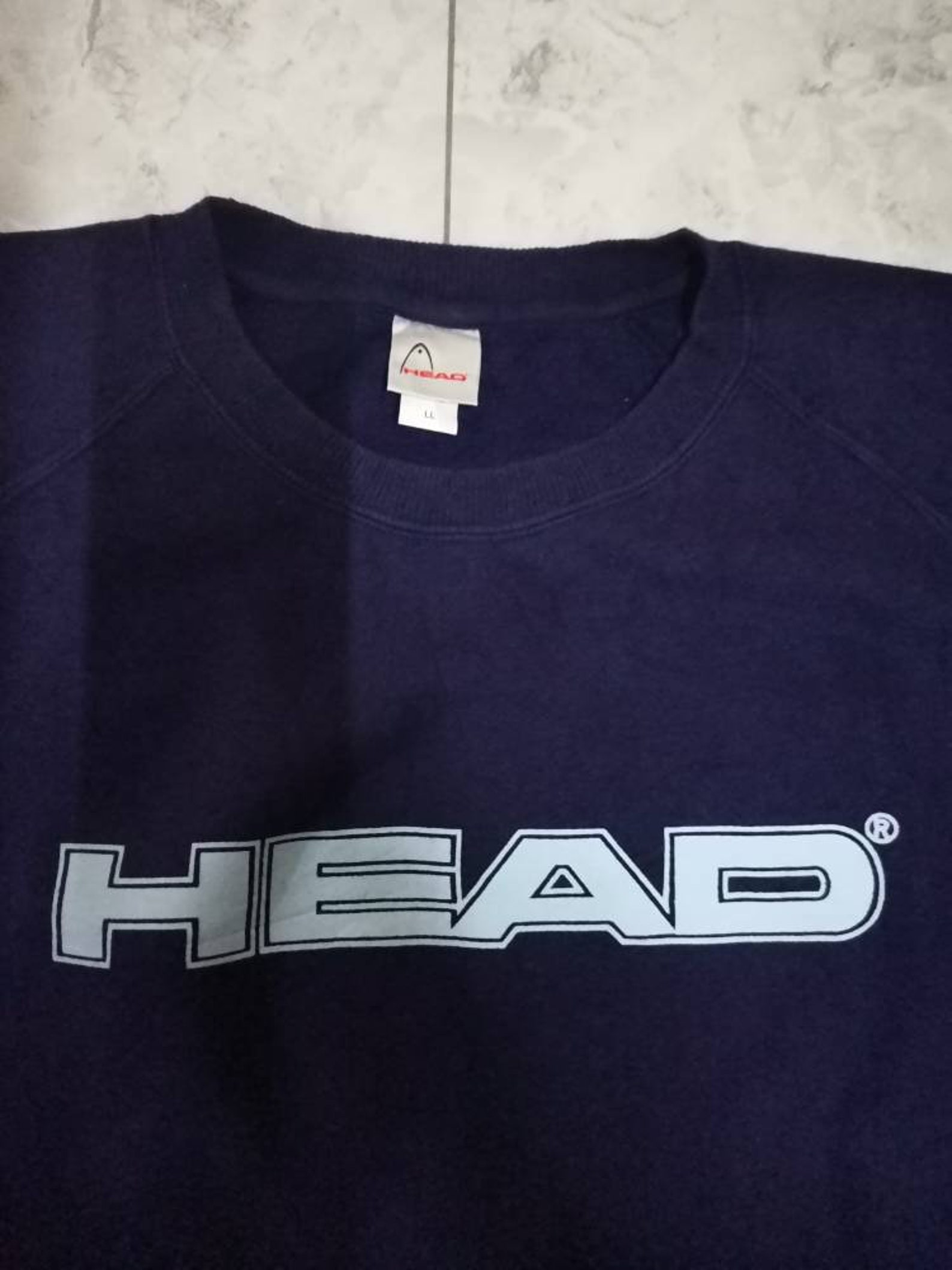 Vintage HEAD Brand Big Logo Sweatshirt Etsy