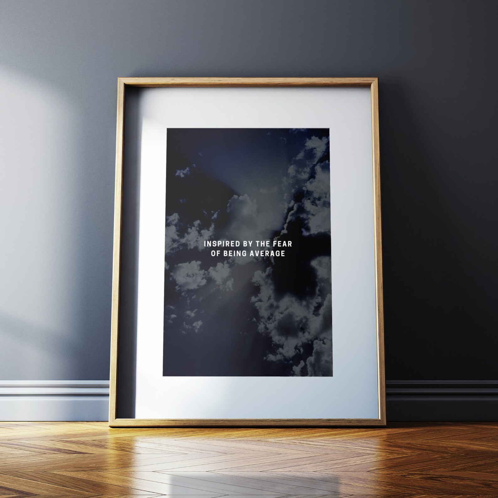 Dark Blue Wall Art Print Printable - Etsy