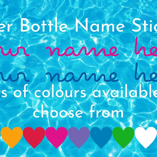 Water Bottle Cold Cup Hen Party Bridal Party Bachelorette Island Name Label Decal Sticker Love