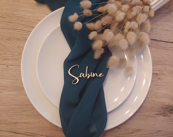 Place card wood - name plate for wedding, name card wood