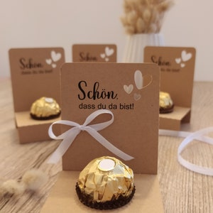 DIY Gastgeschenk Rocher Halterung Halter f. Rocher perfektes Hochzeitsgeschenk f. eure Hochzeitsgäste, Abendgäste, Gäste auf Hochzeit Bild 4