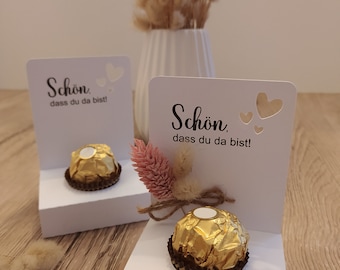 DIY guest gift Rocher holder - holder for Rocher - perfect wedding gift for your wedding guests, evening guests, guests at the wedding