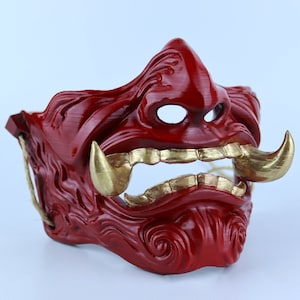 Samuraimasker Oni Mempo - rood