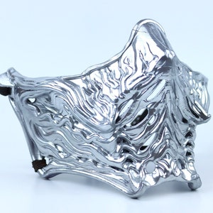 Ninja Samurai Warrior Mask - Silver