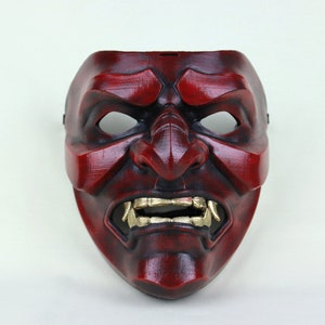 Kabuto Japanese Samurai Mask - Red