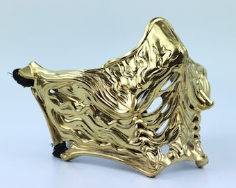 Ninja Samurai Warrior Mask - Gold