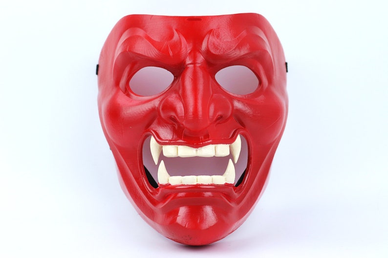 Kabuto Samurai Japanese Mask - Red - Etsy