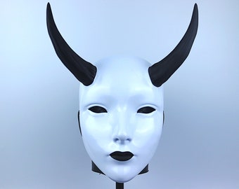 Geisha Japanese Festival Mask - White