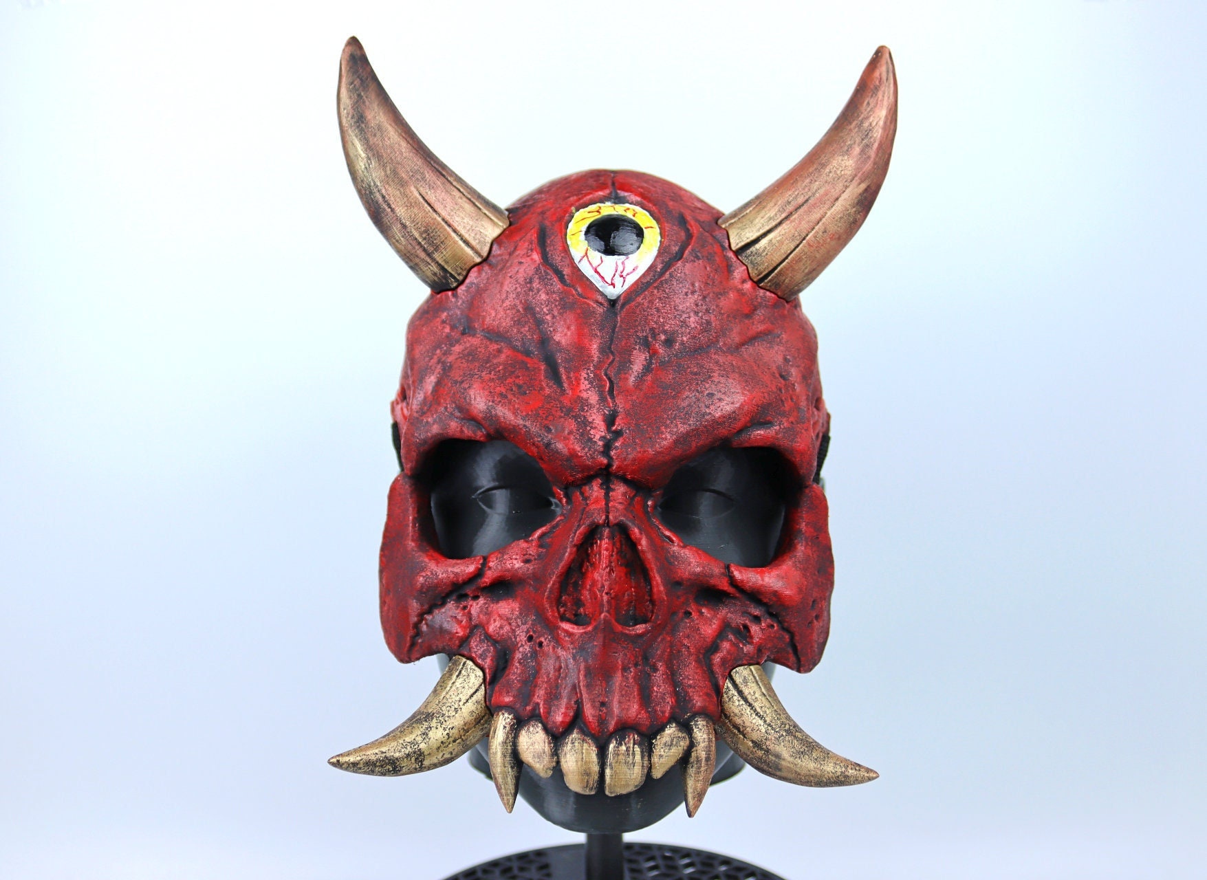 Skull Oni Mask - Etsy