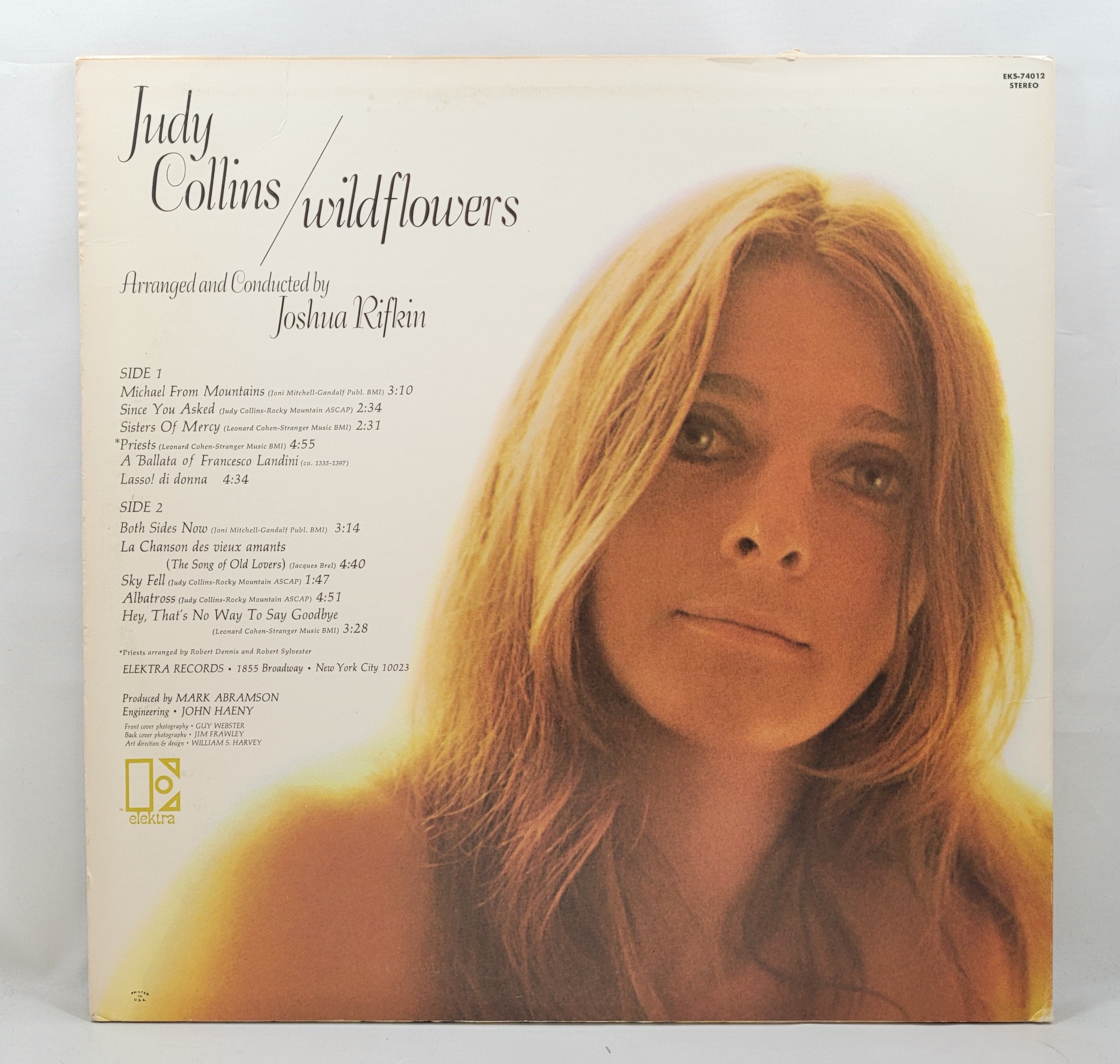 Judy Collins Wildflowers Vinyl Record LP Etsy