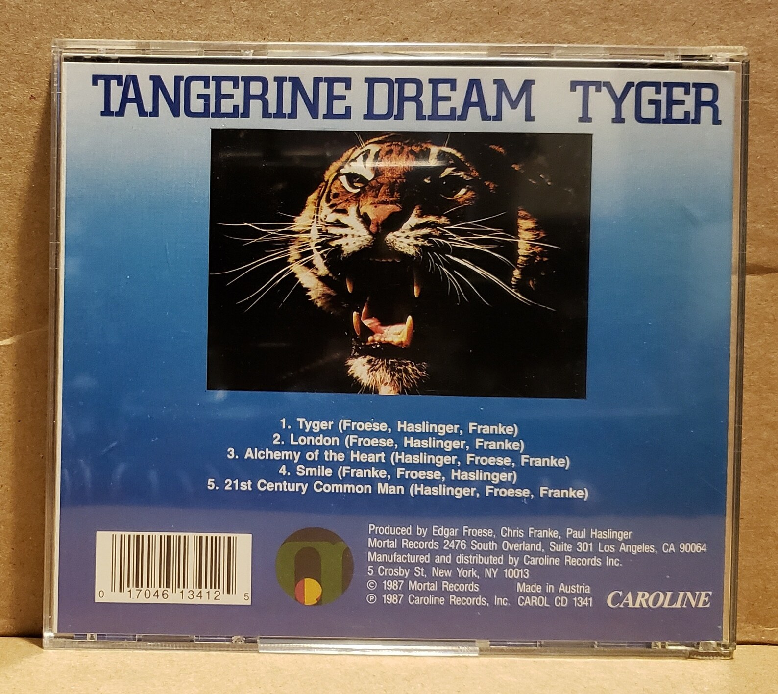 Tangerine Dream Tyger CD Etsy