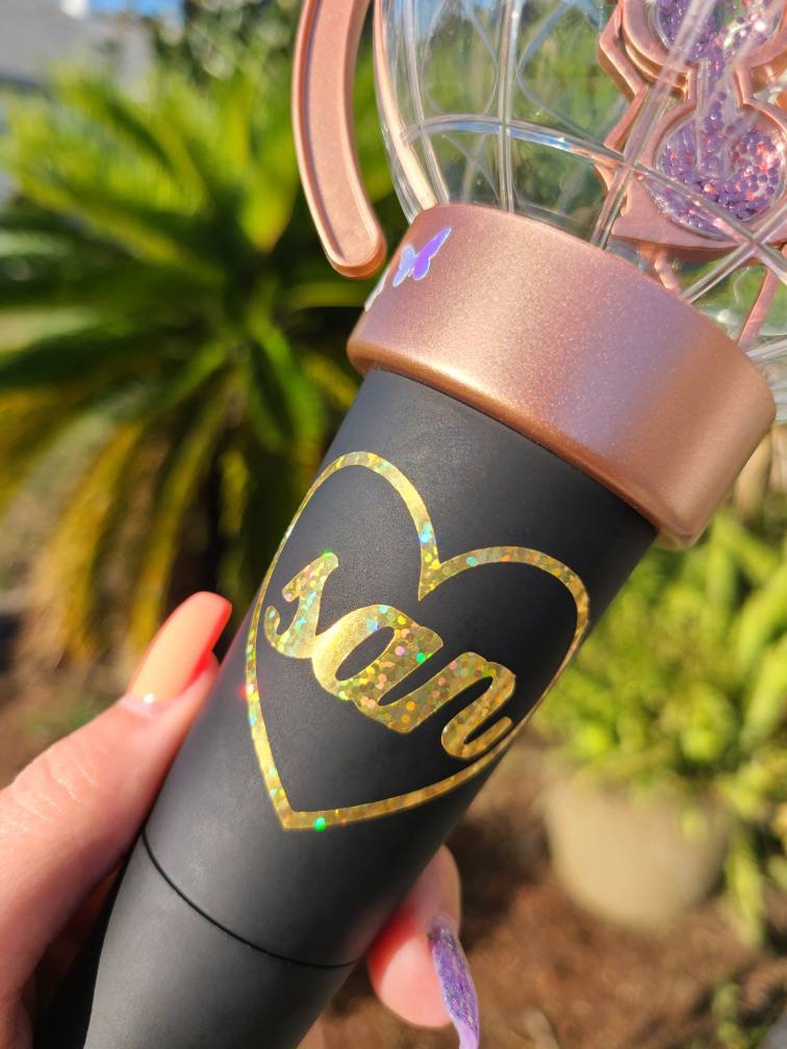 Holographic Ateez Lightiny Heart Vinyl Decals Ateez | Etsy