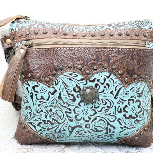 Myra Bag Crossbody Bag Purse Leather Bag Canvas Crossbody Etsy