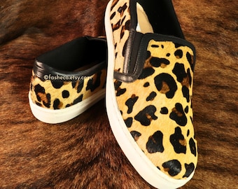 Hairon Leopard Print Shoes for Women Slip On  | FASHECO X MYRA |