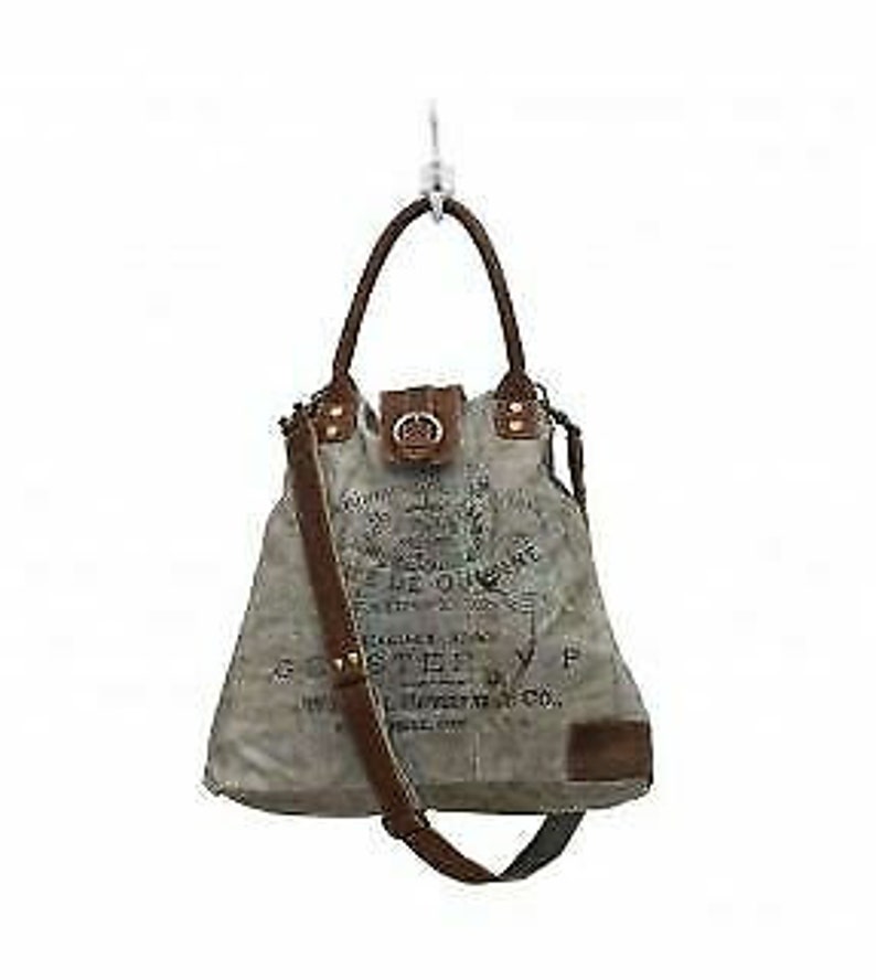 Myra Bags Vintage Upcycled Canvas Crossbody Bag for Women and Etsy