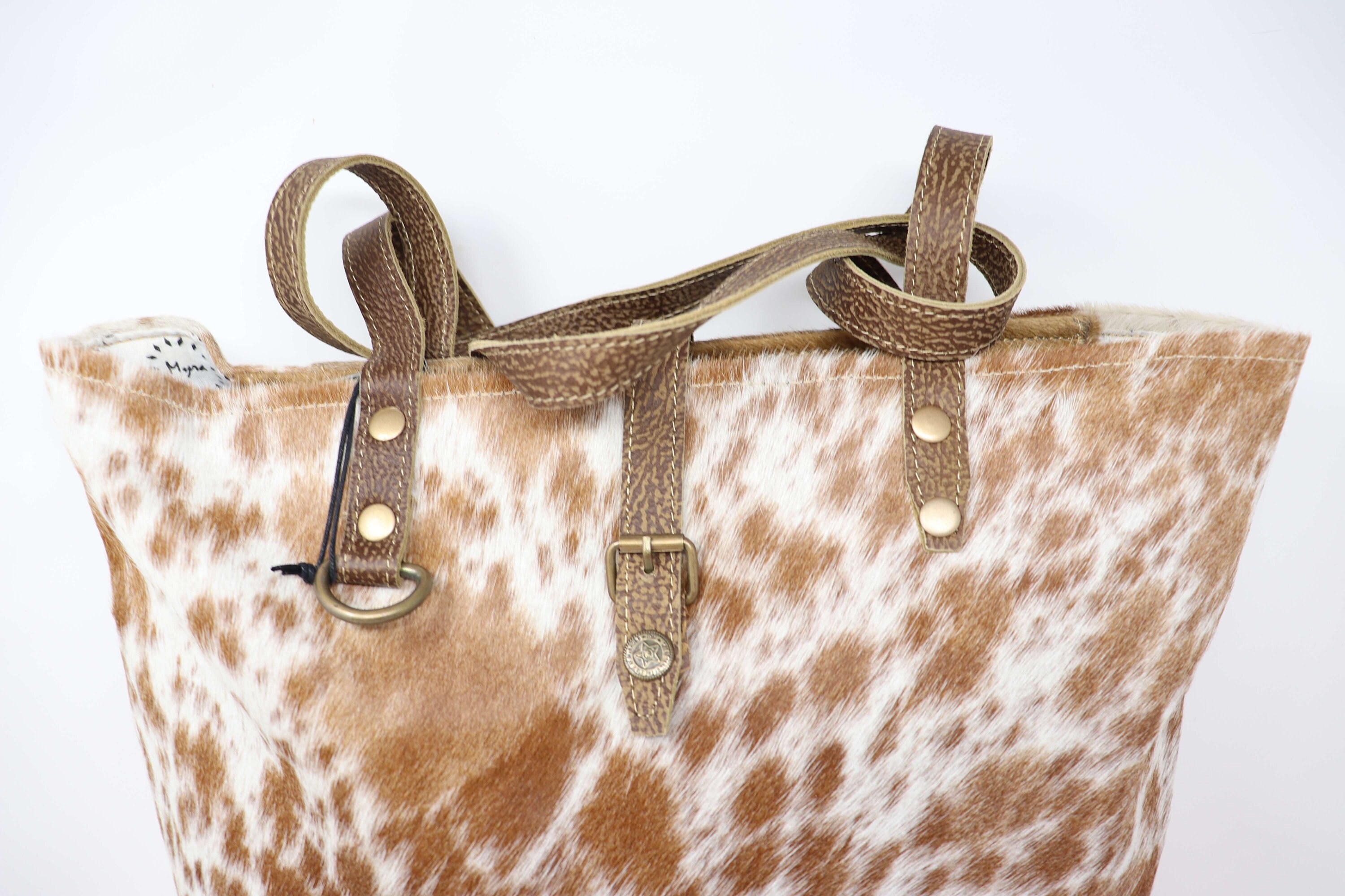 NUEVO Bolso de cuero de vaca grande bolso de cuero y piel real | Etsy