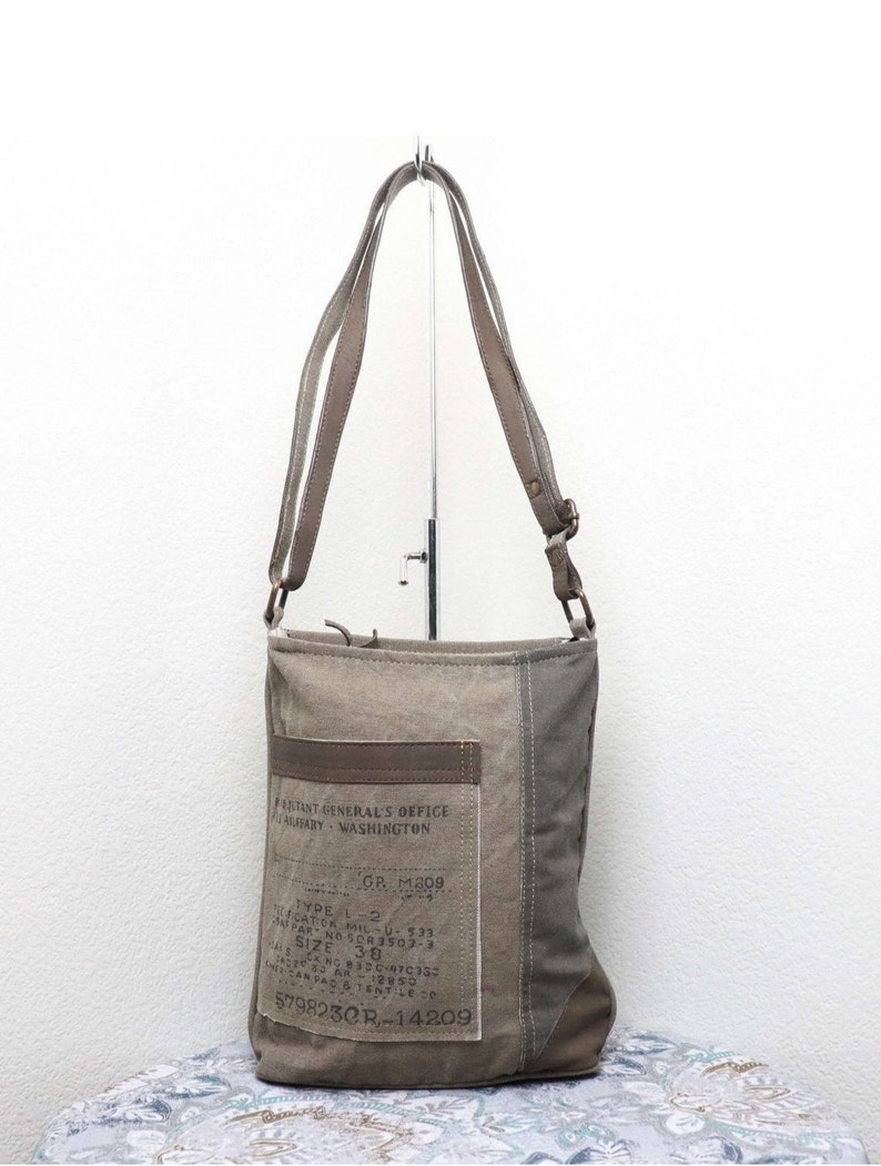 NEW Mona-b Medium Crossbody Bag Upcycled Canvas Purse for - Etsy