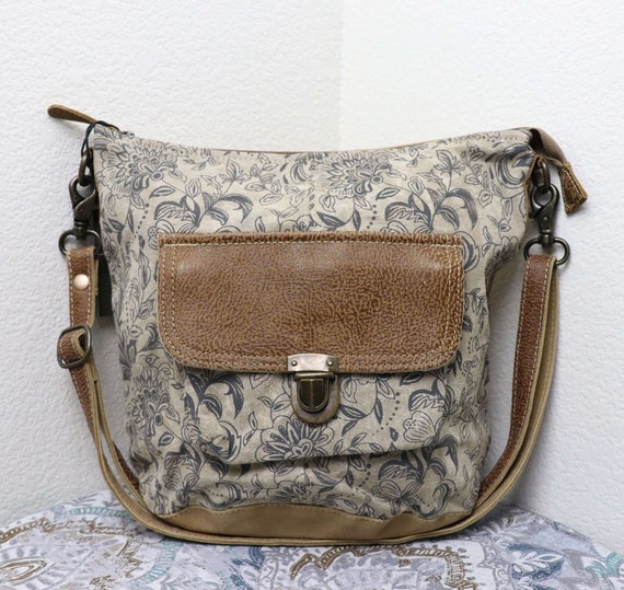 New Myra Bag Upcycled Canvas Purse Shoulder Bag for Women - Etsy