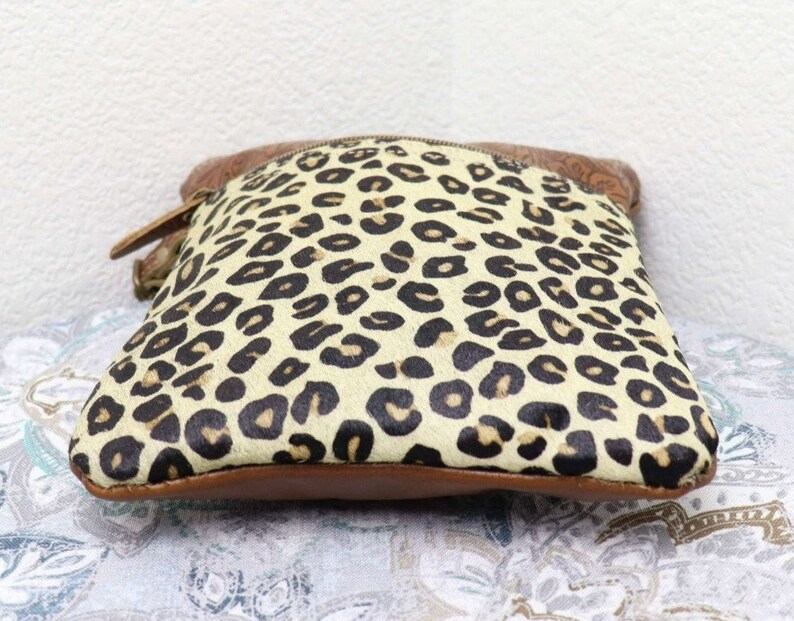 Myra Bag Crossbody Bag Leather Crossbody Purse Cheetah Print Etsy
