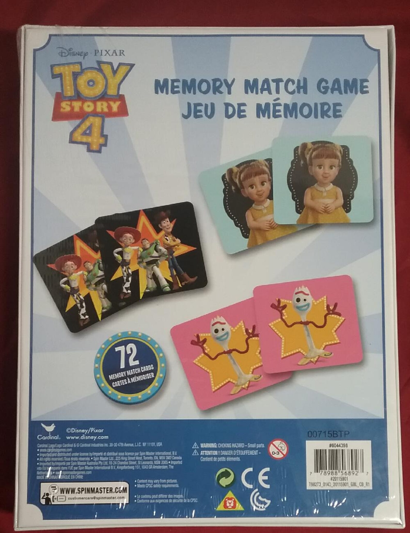 Toy Story 4 Memory Game Etsy