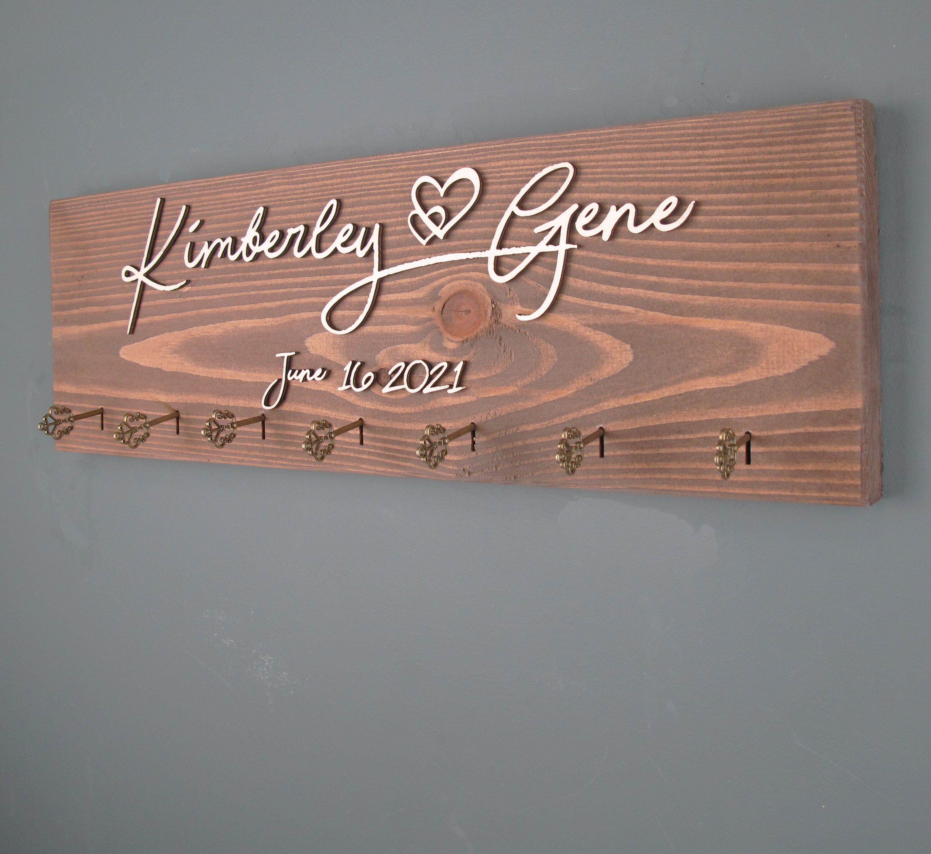 Large Seven Slot Key Holder New for 2021 Unique Design Key Etsy