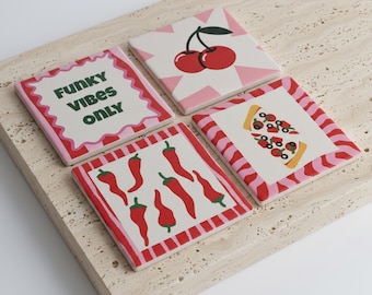 Mix & Match Your Ceramic Coasters, Select Designs, Create a Unique Look for your Home