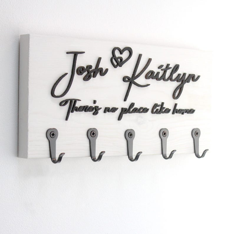 "White Finish – Personalised Just for You"
"Bright & Fresh with Custom Text"
"Choose names, ‘keys’, or a message"