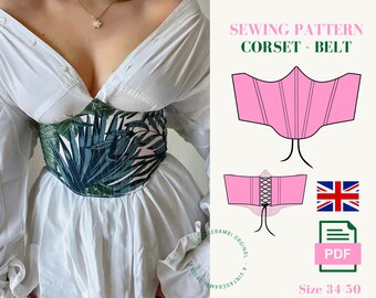 Corset - Belt / Underbust corset sewing pattern