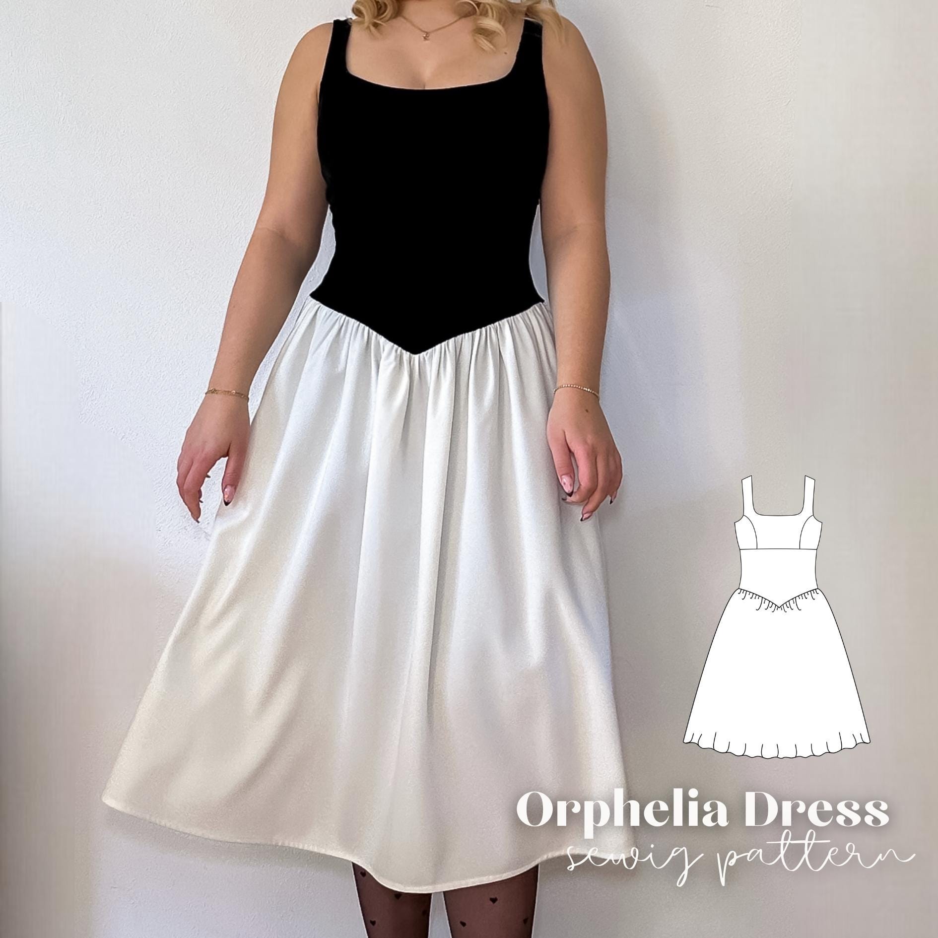 Drop V Waist Dress