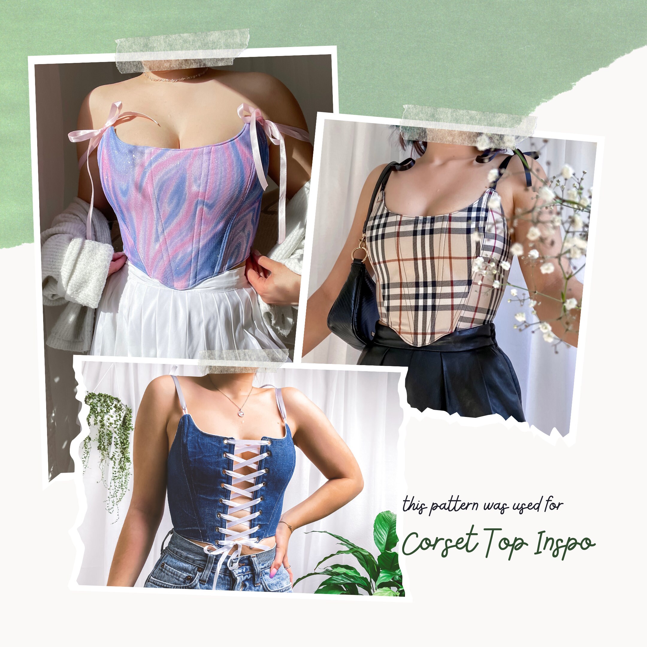 Corset Sewing Pattern German Sewing Yourself DIY Tailored Corset