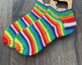 Rainbows BRIGHTS - Rainbows for Kaylan yarn -  | Self-Striping Sock Yarn | Wool & Nylon | Hand-dyed | RAINBOW colors