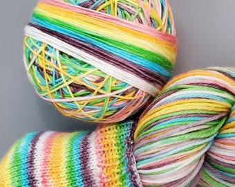 Rainbows LIGHTS - Rainbows Kaylan yarn  | Self-Striping Sock Yarn | Wool & Nylon | Hand-dyed | RAINBOW colors