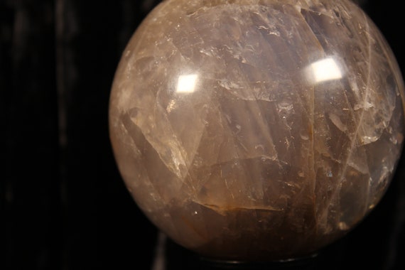 希少な 100 MM ブルー ジロサオル スフィア、ブルー ローズ クォーツ