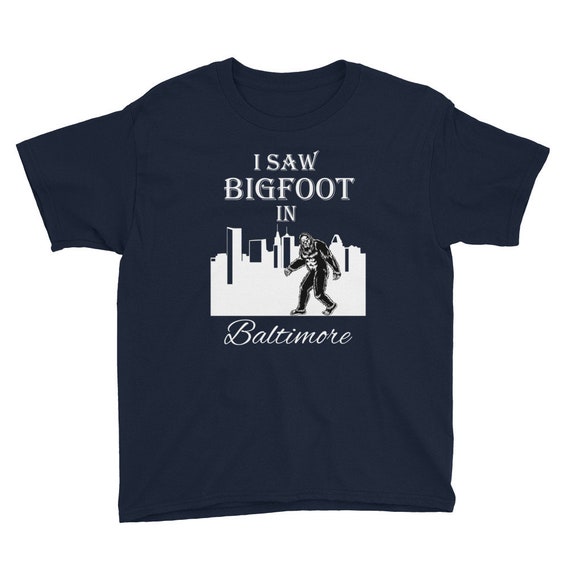 Retro Bigfoot Boom Box Silhouette T-Shirt - Believe! Retro Bigfoot Boom Box Silhouette T-Shirt - Believe!