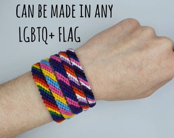 LGBTQ+ Pride Armband Schwul Lesben Bisexuell Transgender Asexual Non Binary Enby Ace Bi Pansexuell Agender