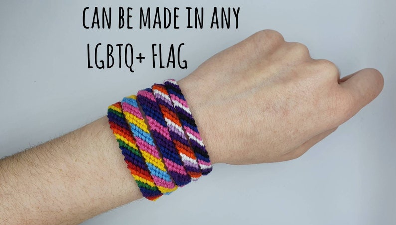 LGBTQ Pride Bracelet, Gay Lesbian Bisexual Transgender Abrosexual Ace  Bi Pansexual Agender Genderfluid omnisexual Rainbow LGBTQ custom flag 