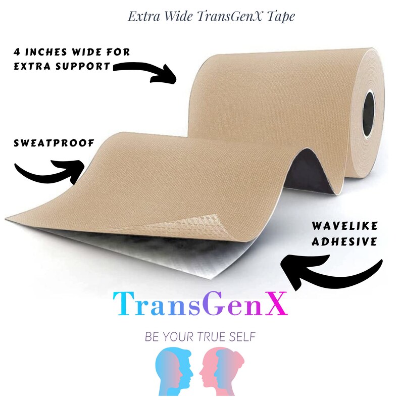 Transgenx 4 Inch Wide Tape. Extra Wide for Trans FTM Chest Etsy