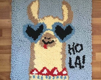 llama rug nursery