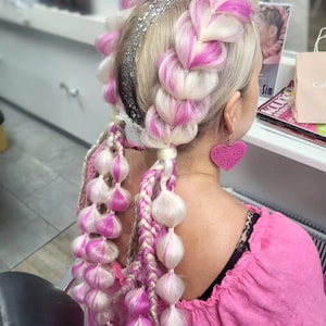 CUSTOM Clip in Festival Zöpfe Verlängerung