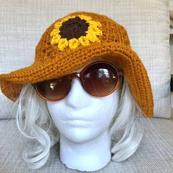 Fun Indie Aesthetic Sunflower Crochet 