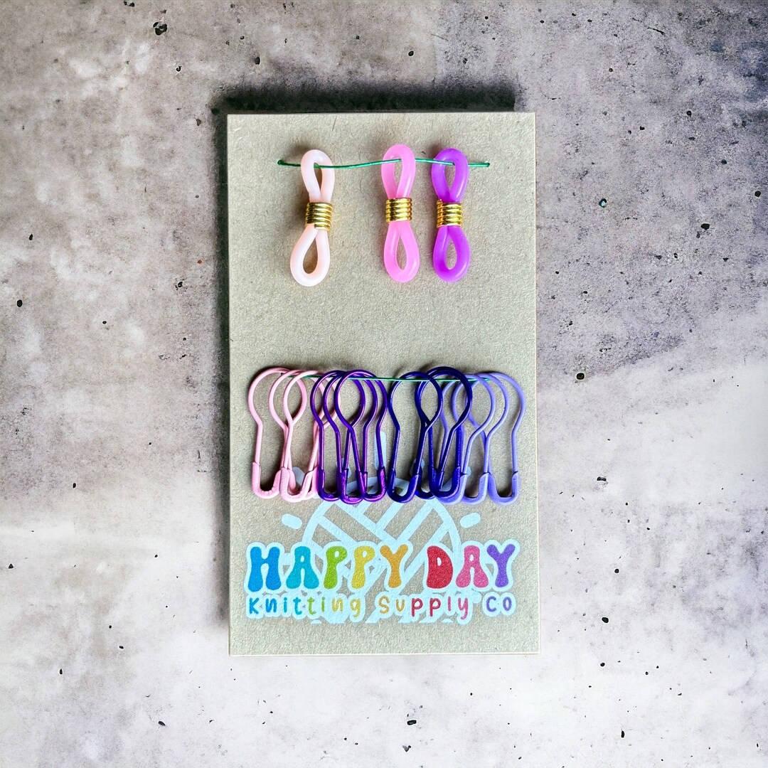 15 knitting needle holders - Huggers with a difference