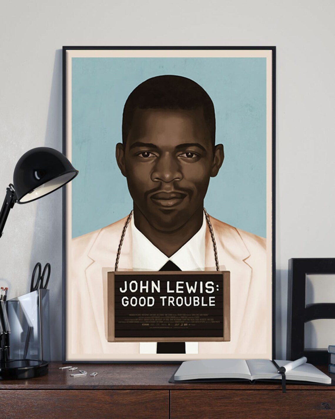 Good Trouble John Lewis Necessary Trouble Poster Wall Art Etsy