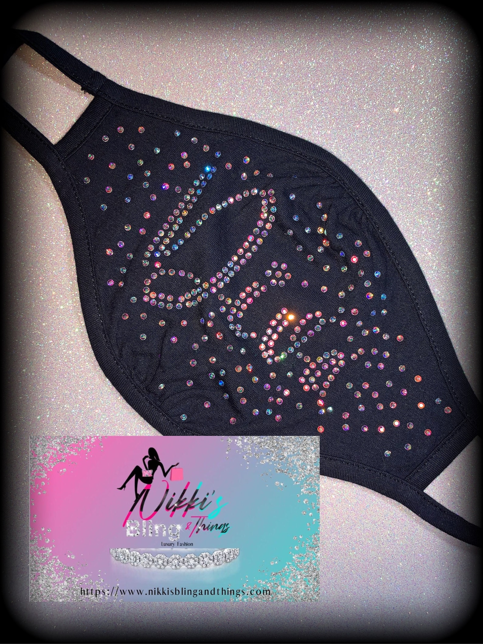 Diva Bling Mask Etsy