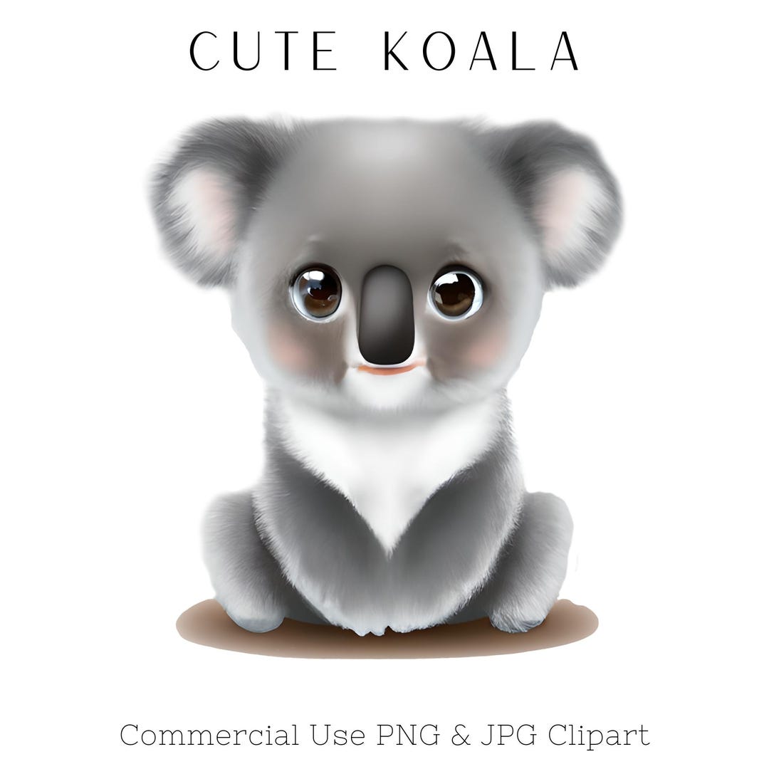 Koala Clipart Koala Png Australian Baby Koala Kawaii Chibi Cute Koala ...