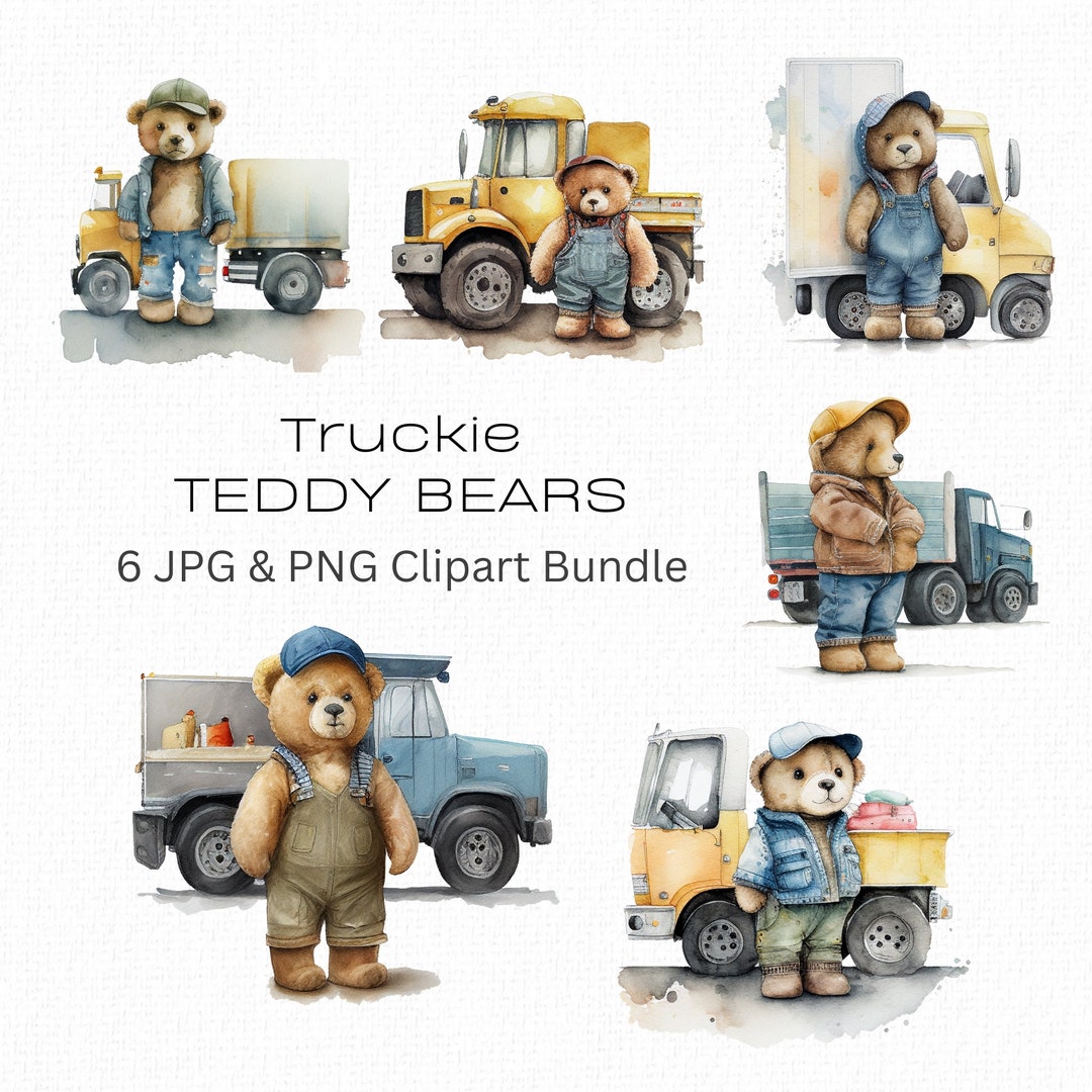 Truck Driver Clipart, Cute Teddy Bears, Truckie Teddies, Funny Clipart ...